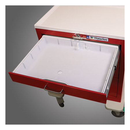 WATERLOO HEALTHCARE Waterloo White Divider Box with Clear Lid EMER-BOX